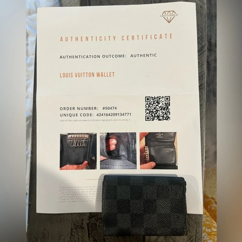 Louis Vuitton‎ 6-key holder Damier Graphite - Picture 2 of 6